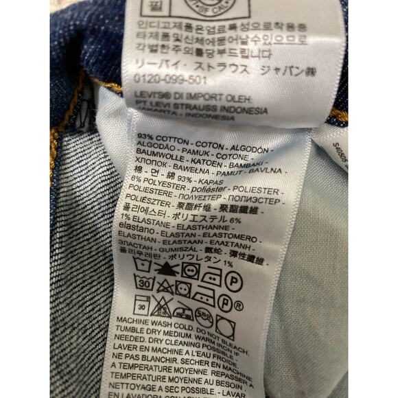 31 Levi's High-Rise Button Fly Wedgie Skinny Raw Hem - Picture 11 of 11